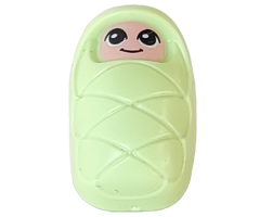 Baby / Infant - with Stud Holder on Back with Smiling Face and Large Eyes Pattern (Baby Ola) (6193930)