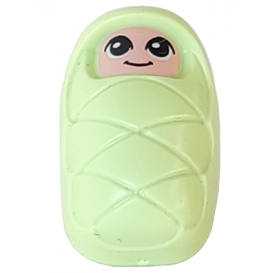 Baby / Infant - with Stud Holder on Back with Smiling Face and Large Eyes Pattern (Baby Ola) (6193930)