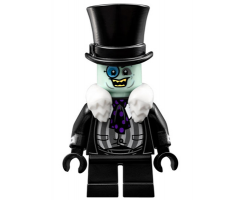 The Penguin - White Fur Collar, Black Suit, Smile
