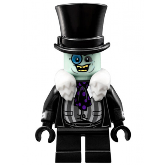 The Penguin - White Fur Collar, Black Suit, Smile