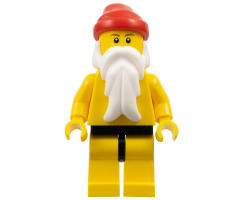Santa, Yellow Legs with Black Hips, Yellow Torso