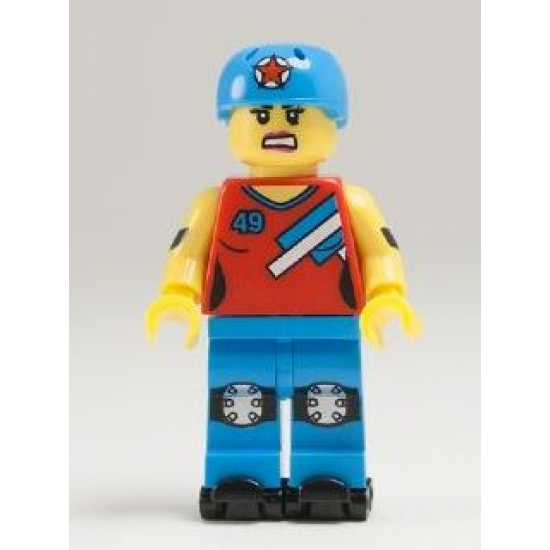 Roller Derby Girl, Series 9 (Minifigure Only without Stand and Accessories)