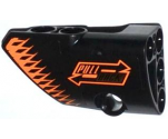 Technic, Panel Fairing # 1 Small Smooth Short, Side A with 'PULL BACK' and Orange Arrows Pattern (Sticker) - Set 42026