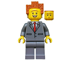 President Business - Smiling, Raised Eyebrows