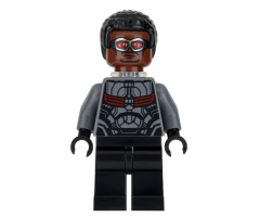 Falcon - Dark Bluish Gray and Black Suit, Plain Legs