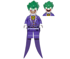 The Joker - Long Coattails, Smile with Pointed Teeth Grin, Neck Bracket