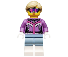 Downhill Skier, Series 8 (Minifigure Only without Stand and Accessories)