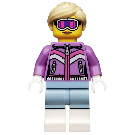 Downhill Skier, Series 8 (Minifigure Only without Stand and Accessories)