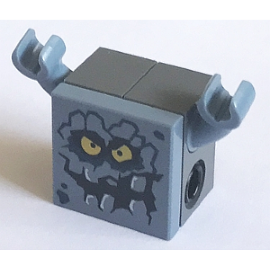 Brickster - Small with Technic Bricks 1 x 2