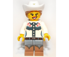 Cowgirl, Series 8 (Minifigure Only without Stand and Accessories)