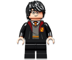 Harry Potter, Gryffindor Robe Open, Black Medium Legs
