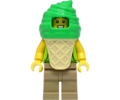 Ice Cream Vendor - Male, Lime Hoodie, Bright Green Ice Cream Suit