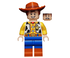 Woody - Normal Legs, Minifigure Head, Smile with Teeth / Scared