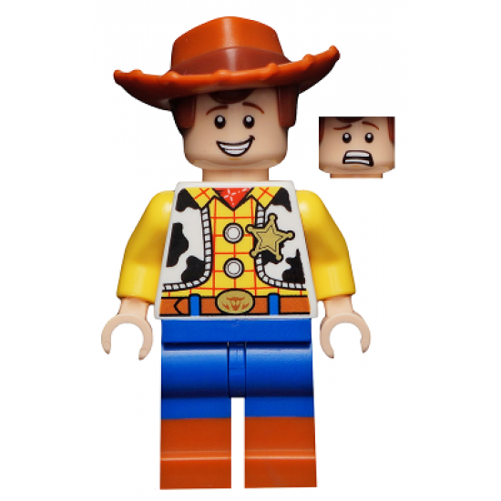 Woody - Normal Legs, Minifigure Head, Smile with Teeth / Scared