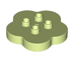 Duplo, Brick Round 4 x 4 Flat Top Scalloped with 2 x 2 Studs