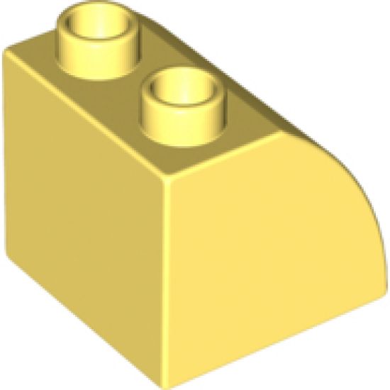 Duplo, Brick 2 x 2 x 1 1/2 with Curved Top