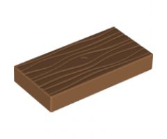 Duplo Tile, Modified 2 x 4 x 1/2 (Thick) with Molded Wood Grain