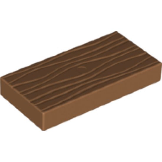 Duplo Tile, Modified 2 x 4 x 1/2 (Thick) with Molded Wood Grain