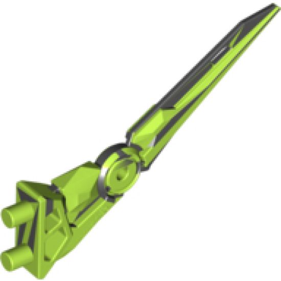Hero Factory Weapon - Claw / Spike, Flexible with Marbled Lime Pattern