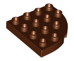 Duplo, Plate Round Corner 4 x 4