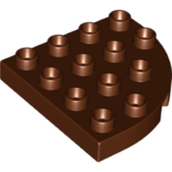 Duplo, Plate Round Corner 4 x 4