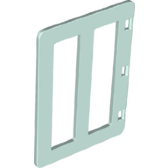 Duplo, Building Door / Window Pane 1 x 4 x 4 with Two Panes
