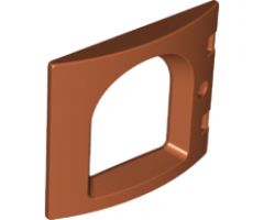 Duplo, Building Door / Window Pane 1 x 4 x 3 Curved Front with Rounded Pane
