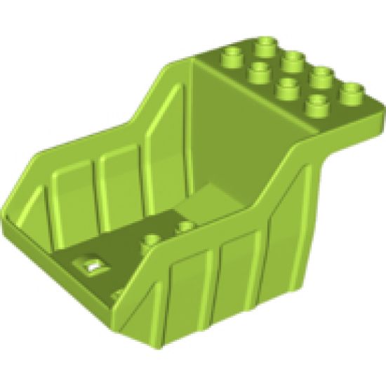 Duplo, Vehicle Dump Truck Small Container, 2 Rows of Studs on Top (Tipper Bed)