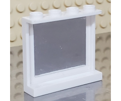 Panel 1 x 4 x 3 with Side Supports - Hollow Studs with Square Mirror Pattern on Inside (Sticker) - Set 3315