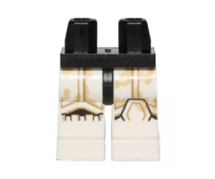 Hips and White Legs with SW Stormtrooper Tan Dirt Stains on Upper Leg Pattern