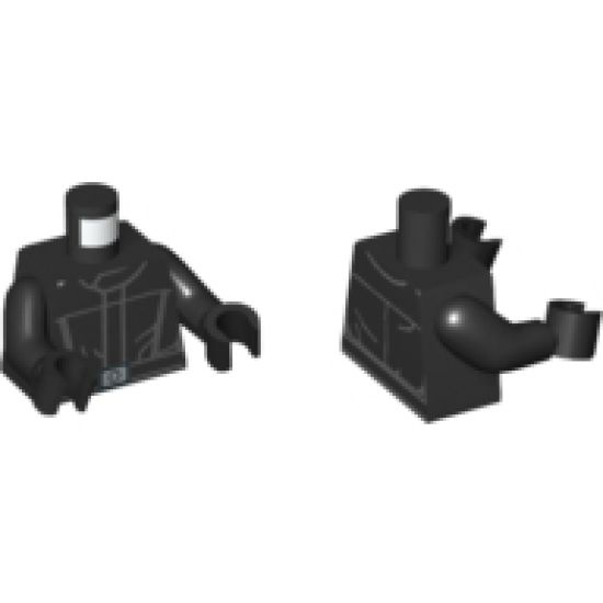 Torso SW Imperial Crew Uniform Pattern / Black Arms / Black Hands Hands