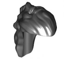 Minifigure, Hair Long Mullet with Banded Top Knot (Hunter Orc)