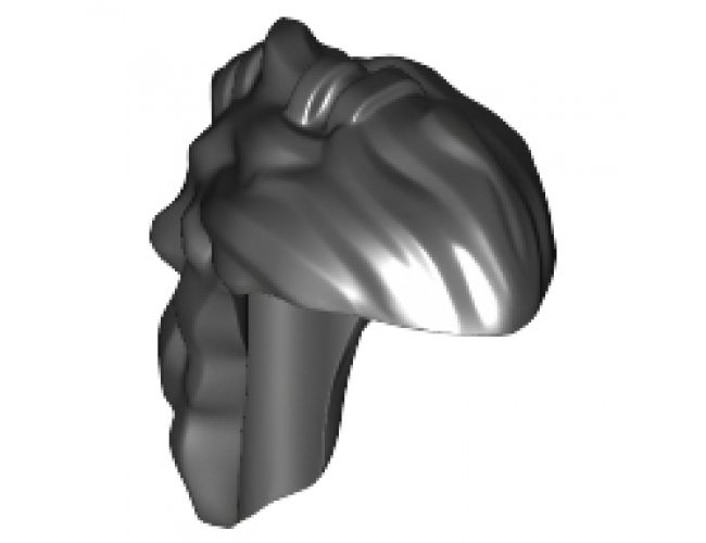 Minifigure, Hair Long Mullet with Banded Top Knot (Hunter Orc)