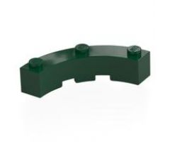 Brick, Round Corner 4 x 4 Macaroni Wide with 3 Studs