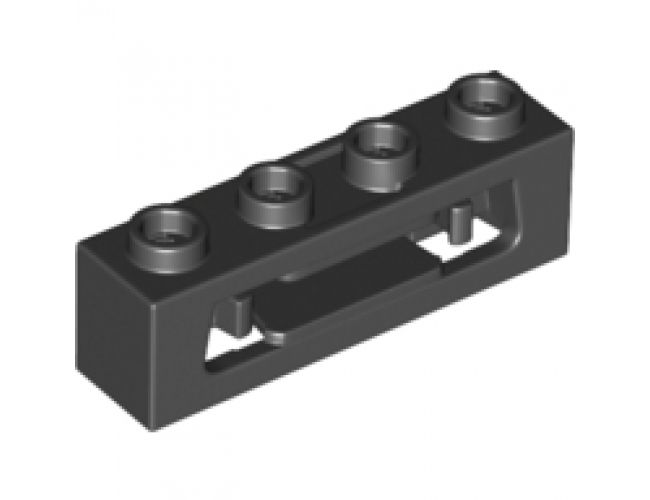 Projectile Launcher 1 x 4 with Inside Clips (Disk Shooter)