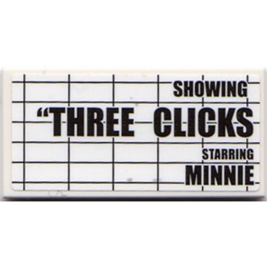 Tile 2 x 4 with 'SHOWING 