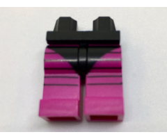 Hips and Magenta Legs with Black Swimsuit and 5 Black Stripes Pattern