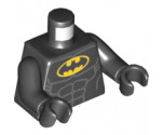 Torso Batman Logo in Yellow Oval with Muscles Pattern / Black Arms / Black Hands