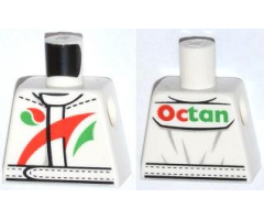 Torso Octan Logo Jacket with Red and Green Stripe Pattern