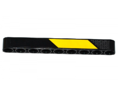 Technic, Liftarm 1 x 9 Thick with Thick Yellow Stripe and Honeycomb Mesh Pattern (Sticker) - Set 42053