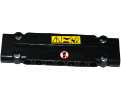 Technic, Panel Plate 3 x 11 x 1 with Warning Signs and No Step Sign Pattern (Stickers) - Set 42053