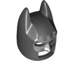Minifigure, Headgear Mask Batman Cowl (Angular Ears, Pronounced Brow) with Silver Bat Mask Around Eyes Pattern