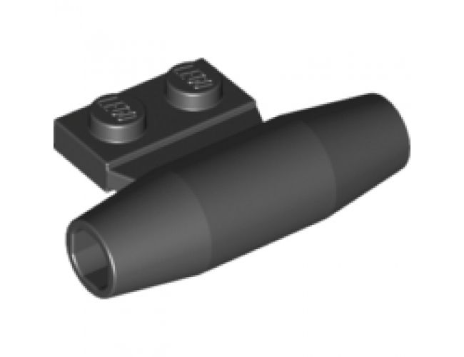 Aircraft Engine Smooth Small, 1 x 2 Side Plate with Axle Holders and Slot