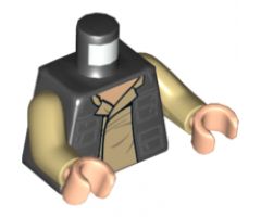 Torso SW Open Jacket with Pockets and Shirt and Back Pockets Pattern (Han Solo) / Tan Arms / Light Nougat Hands