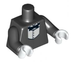 Torso Jacket Formal with Black Vest, White Shirt and Black Bow Tie Pattern / Black Arms / White Hands
