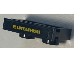 Plate, Modified 1 x 2 with Door Rail with 'ZURUHAI' Pattern on Long Edge (Sticker) - Sets 8148 / 8152