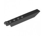 Hinge Plate 1 x 8 with Angled Side Extensions, Squared Plate Underside