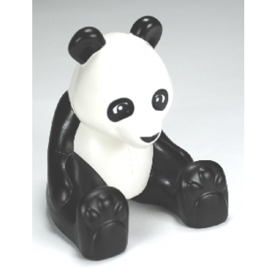 Duplo, Animal Panda Adult, Sitting, Eyes Squared