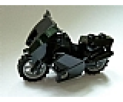 Riding Cycle Motorcycle City with Black Chassis (Long Fairing Mounts) and Light Bluish Gray Wheels