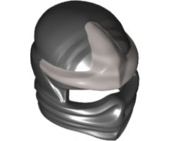 Minifigure, Headgear Ninjago Wrap with Silver 3 Point Emblem Pattern